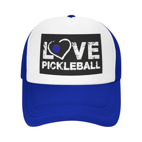 Love Pickleball Trucker Hat Snapback Mesh Baseball Cap Unisex2