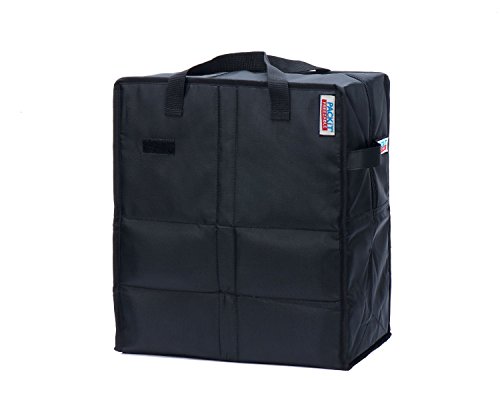 PackIt Freezable Grocery Shopping Bag with Zip Closure, Black