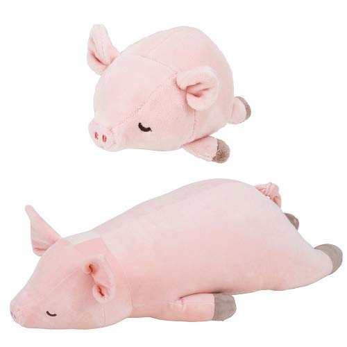 【セット】りぶはあと 抱き枕 プレミアムねむねむアニマルズ ブタのピンキー Lサイズ & マシュマロアニマル