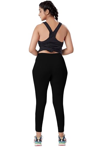 Image of Nexsus Appparels Stretchable Gym Pants for Workout : The Ultimate Yoga Pants | Gym Wear for Woman | Gym Tights for Women with Side Pockets | Available in Plus Size's