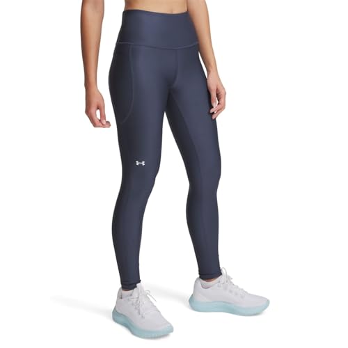 Image of Under Armour Womens HeatGear Armour High Waisted Pocketed No-Slip Leggings