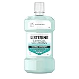 Listerine Clinical Solutions Enamel Strength Mint Oral Rinse, Daily Anticavity Fluoride Mouthwash to Repair Tooth Enamel & Prevent Cavities for Stronger* Teeth, Alpine Mint, 500 mL