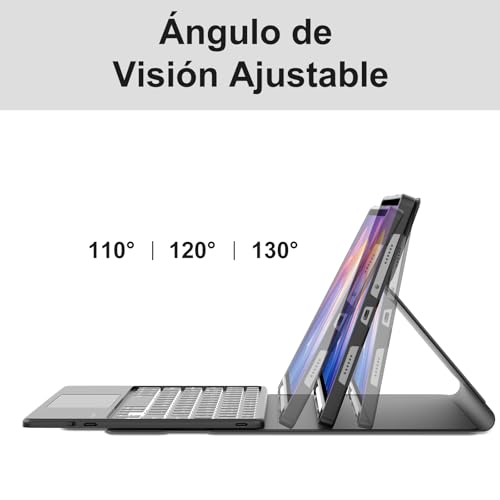 Teclado Bluetooth Redmi Pad 2 11" 2025 Funda para Estudiar y Viajar 5