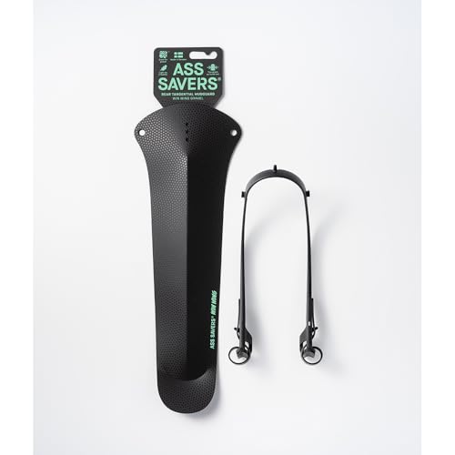 ASS SAVERS Bicycle Rear Fender Win Wing 2 Gravel Mud Flaps Mudguard Black Dot