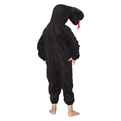 Image of Kaku Fancy Dresses Snake Insect Costume for Kids - Black, 7-8 Years | Animal Fancy Dress for Boys & Girls