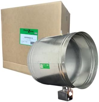 Durozone by Durodyne 14" Power Close, Spring Open Damper – Convertible, 24V AC, USA-Made, Zone Control Ready, 5-Year Warranty- Normally Same Day Shipping