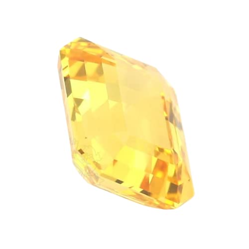 Saphir jaune naturel 7,62 carats - Pukhraj de Ceylan non chauffé AMZ12698