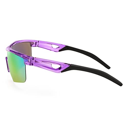 Feisedy B2454-010-F Kids Teens Baseball Polarized Sunglasses Sports Tr90 Frame Boys Girls Cycling B2454 thumb #2