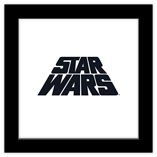 Poster Star Wars encadré noir 30,5x30,5 tableau mural décoration salon geek