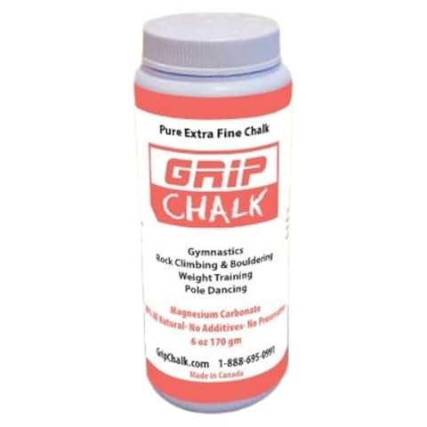 FAZ BRAND Grip Gym Powder Chalk. Gymnastics, Rock Climbing, Power Lifting, Pole Dancing, No Slip, No Moisture Chalk Cover