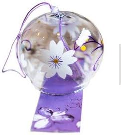 Miniatura 2 de Campanillas de viento de furin japonesas hechas a mano de cristal para cumpleaños, día de San Valentín, boda, aniversario, hogar, cocina, oficina,
