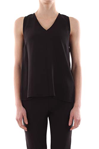 Haut Flare V-NK Calvin Klein en noir intense, l'excellence des finitions