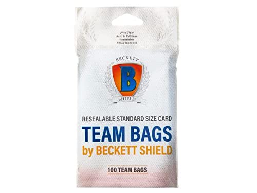 Beckett Shield Standard Size Card Sleeves â€“ Resealable Team Bags 100CT â€“ MTG Card Sleeves are Smooth & Tough â€“ Compatible with Pokemon, Yugioh, & Magic The Gathering Card Sleeves