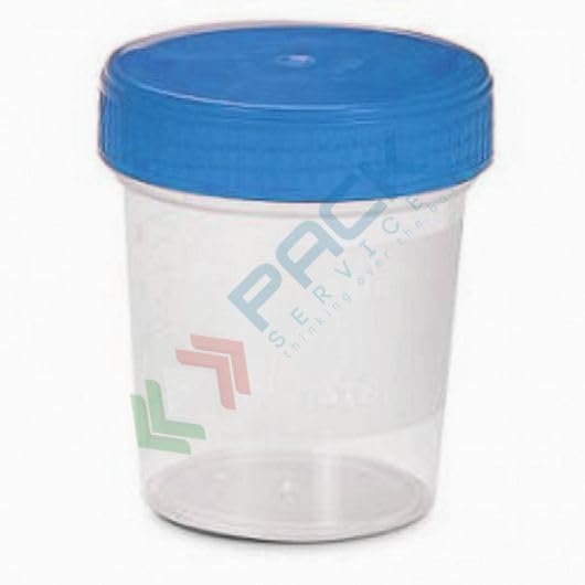 Contenitore sterile per analisi delle urine, capacità 150 ml, colore trasparente
