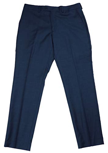 Original Penguin Comfort Stretch Slim Fit Wool Blend Dress Pants (Navy Blue, 34W x 30L)