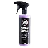 Glismoto Exterior Detailer 500ml, High Gloss Quick Detailing Spray, Hydrophobic Finish for Paintwork, Plastics, Metals, Wheels, Glass, Removes Dust, Fingerprints, Mild Water Spots, Fruity Fragrance