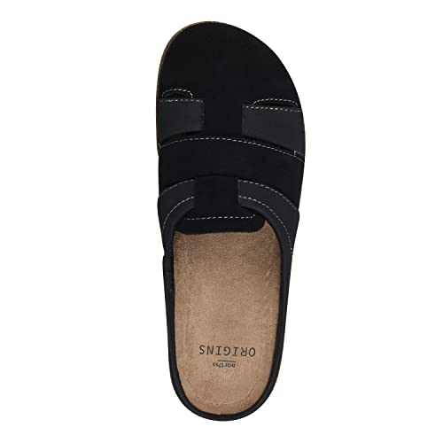 Earth Origins Women’s Ellery Shoe I Suede, Comfort, Sustainable Everyday Slide-On - Black - 7 #TOP4