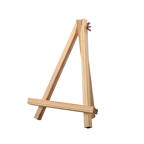 Conjunto de 4 conjuntos de mini telas e cavalete da Exceart com mini painéis de lona, cavalete de ma