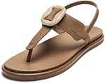 OLUKAI La'i T-Bar Women’s Strappy Beach Sandals, Versatile Water-Friendly Shoes, Slip-On Style with Tortoise Shell Buckle, All-Day Comfort