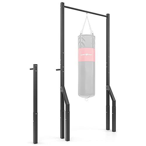Marbo Sport Klimmzugstange mit Boxsackhalterung und kurzen Dip-Stangen MO-Z3, OUTDOOR, stabile langlebige Konstruktion pulverbeschichtet, Tragfähigkeit bis 110kg, massive Metallprofile, MADE IN EU