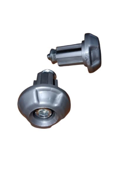 Image of Bike Handle Bar Ends Weight Set for Yamha FZ | Heavy Duty Metal Handlebar End Caps | Anti-Vibration Stabilizer | Premium Finish Motorcycle Grip Balance Weights (Grey)