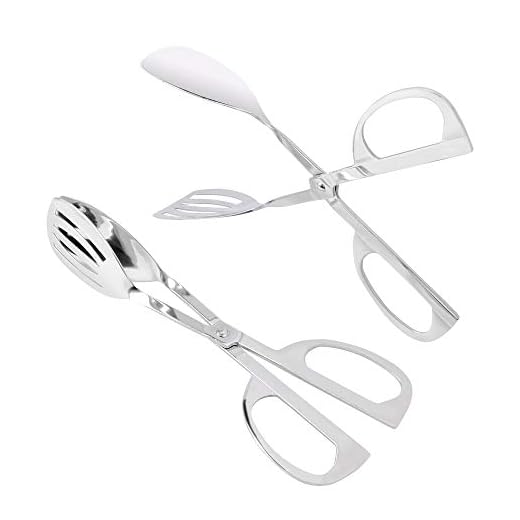 Salad Tongs, Kmeivol Heavy Duty Stainless Steel Serving Tongs, Polished Salad Servers 2 Pack, Buffet Party Catering Serving Tongs, Durable Salad Servers for Kitchen, Thickening Food Serving Tongs Set