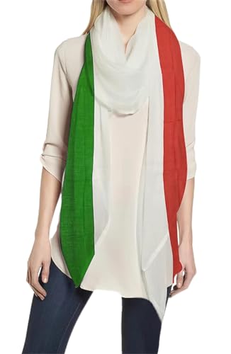 Lina & Lily Patriotic Flag Print Scarf Shawl Wrap Lightweight
