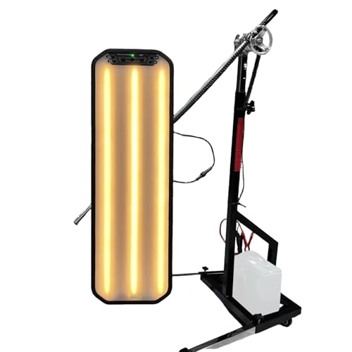 PDR-LED-Lampenreflektor für Dellenreparatur, robuste PDR-Leuchte mit verstellbarer Halterung, 2 Beleuchtungsmodi, Helligkeit einstellbar, für die Autoreparatur(Black)