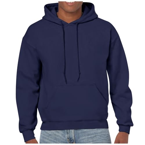 Sudaderas Hombres Cremallera Forro Polar Hombre Tallas Grandes Montaña Activewear Chaqueta Chaude Hoodie Running Deporte Oversize Navidad Casual Survetement Termica Invierno 2#Marina de Guerra 3XL