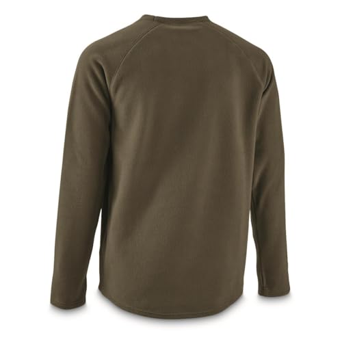 Guide Gear Men's Heavyweight Crew Neck Fleece Sweater Base Layer Moisture-Wicking Top2