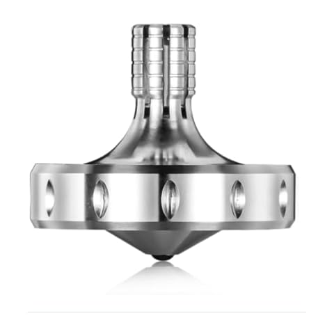 Premium Precious Titanium Spinning Top, Spin Long Time Exceed 10 Minutes, Perfect Balance, Well Made Metal Kinetic Desk Fidget Toy, Wear-Resistant Drop-Resistant Does not Rust (Silver) Cover