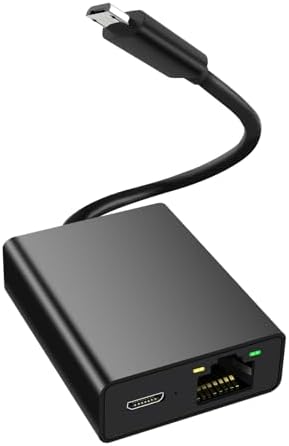 Ethernet-Adapter für Fire TV Stick, Micro-USB auf RJ45 Ethernet-Netzwerkadapter, kompatibel mit Fire TV Stick 4K, Chromecast Google Home Mini und Anderen Streaming-TV-Sticks