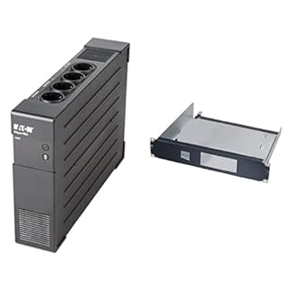 Eaton - Onduleur Ellipse Pro 1600 FR - Line Interactive UPS - ELP1600FR - 1600VA (8 Prises FR) - Régulation Tension (AVR) & Kit de Montage pour Rack 2U 19"