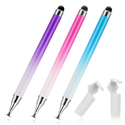 Andibro Lápiz capacitivo de doble extremo para pantallas táctiles, lápiz capacitivo de gel de...