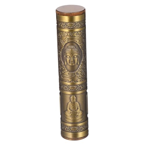 GALPADA Caja Metálica para Cigarrillos Portátil Buda Resistente la Presión y Sellado para Viaje y Almacenamiento Compatible con Estándar Diseño Compacto y Duradero