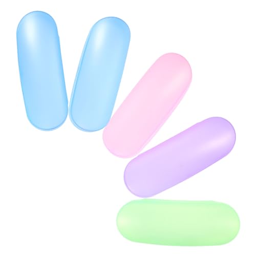 Étui à lunettes portable pour le voyage - Lot de 5 protections transparentes légères BESPORTBLE