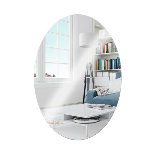 Espelho Adesivo Acrilico Oval 60x40cm