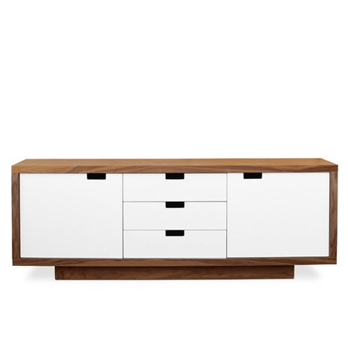 APRODZ Sheesham Wood Derby Sideboard Storage Cabinet for Living Room | Wooden Cabinet for Kitchen | White Finish-image-25