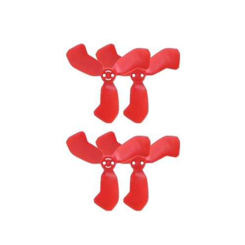 Hélices para DJI Neo de PC de color rojo con estructura equilibrada y diseño ligero