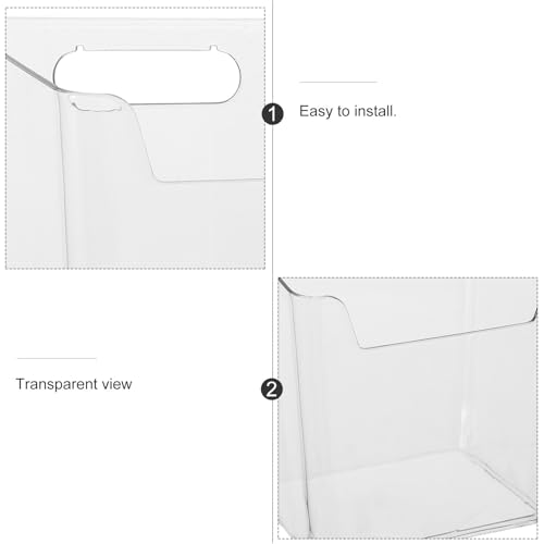 Boîtes de rangement murales transparentes pour optimiser l'espace - 4