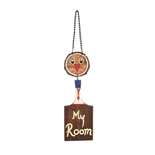 Image of AAKRITI ART CREATIONS Handcrafted My Room Board for Kids, Abstract Art Wooden Wall Hanging Panel Set of 1, Multicolor Kids Wall Decor | Matte Finish Wooden | Home Decor for Kids Room, Bedroom
