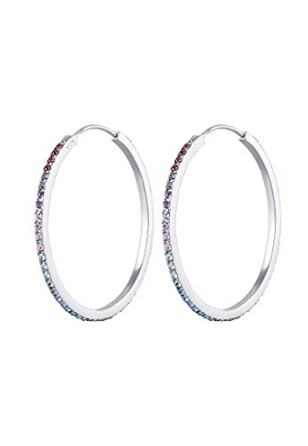 Boucles d'oreilles arc-en-ciel en argent plaqué or, le cadeau idéal pour femme
