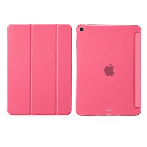 Image of MOCA [Translucent Back] Smart Case for iPad Air 2 (2014 Launched) A1566 A1567 iPad Flip Cover (Water Melon)