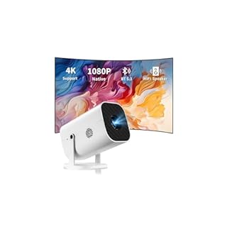 Mini Portable Projector (Built-in Speaker and Bluetooth 5.3), Video Projector for iPhone, Compatible with 4K, 1080P Movie Projector, Supports Smartphones/Video Games/TV stick/PS5/Computers/HDMI/USB