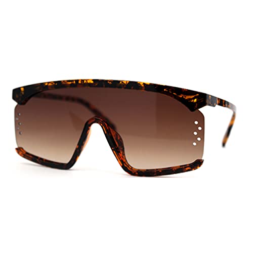 Flat Top Side Vent Mono Block Lens Shield 80s Sport Sunglasses2