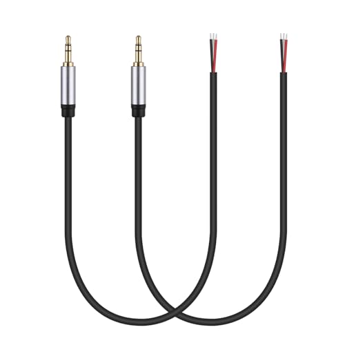 Cable con conectores macho 3.5mm para reparación de audio miniatura 4