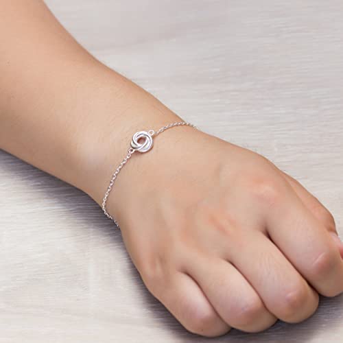 Philip Jones Sterling Silver Friendship Quote Knot Bracelet - 3