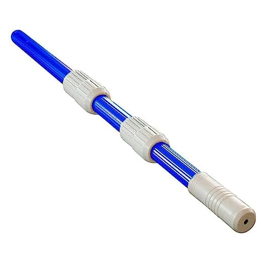 Edp 81002 Pertiga Telescopica Ø 41 Mm Mango 3 Partes De 1,20 M (Plegado 1,3 M) Con Tubo De Aluminio 0,30 Mm