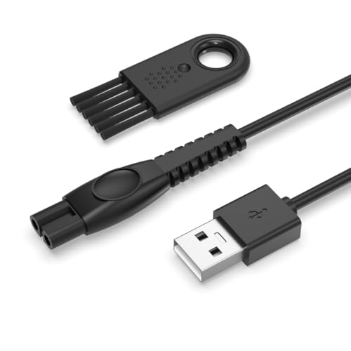 Superer 5V USB Charger Cord Fit for Philips Norelco Wet & Dry Series 2000 2400 3000 3600 5000 7000 i9000 for One Blade 360 Newer Model QP2724 QP2834 QP1924 Power Cord Shaver Cable