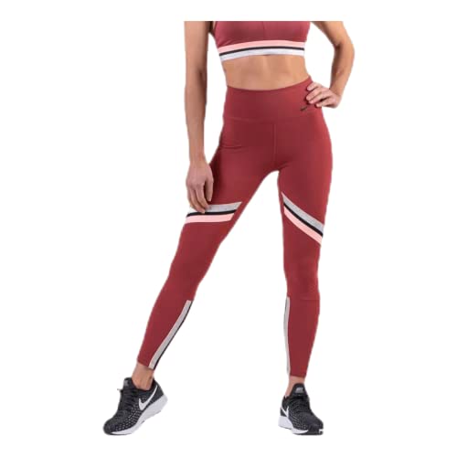 Image of NIKE One Icon Clash 7/8 Tight Women's Tight, Cedar/Metallic Silver/Black, X-Large